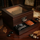 Renzo Glass Top Humidor — Klaro by Case Elegance