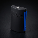 S.T. Dupont MaxiJet Fluo — Matte Black & Neon Blue