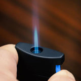 S.T. Dupont MaxiJet Fluo — Matte Black & Neon Blue