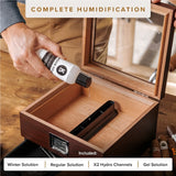 Renzo Glass Top Humidor — Klaro by Case Elegance